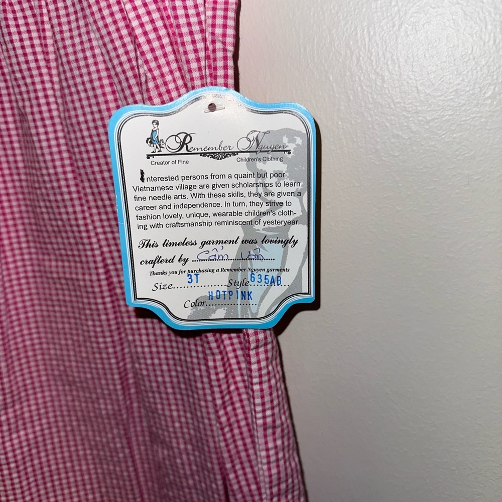 Pink Gingham Dress
